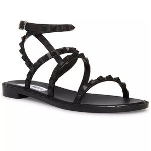 Steve Madden Travel-J Studded Flat Jelly Sandals